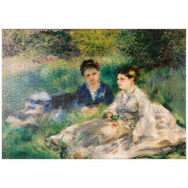 puzzleplate On the Grass (Jeunes femmes assises dans l'herbe) (1873) by Pierre-Auguste Renoir 1000 Puzzle