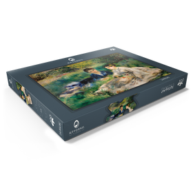 Darstellung des Puzzle Motivs On the Grass (1873) by Pierre-Auguste Renoir - Puzzleteile: 100