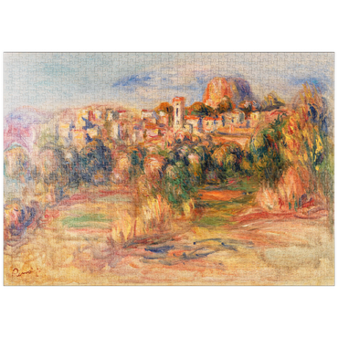 puzzleplate Landscape, La Gaude (Paysage, La Gaude) (1910) by Pierre-Auguste Renoir 1000 Puzzle