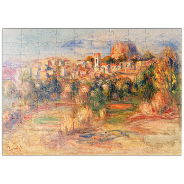 puzzleplate Landscape, La Gaude (Paysage, La Gaude) (1910) by Pierre-Auguste Renoir 100 Puzzle