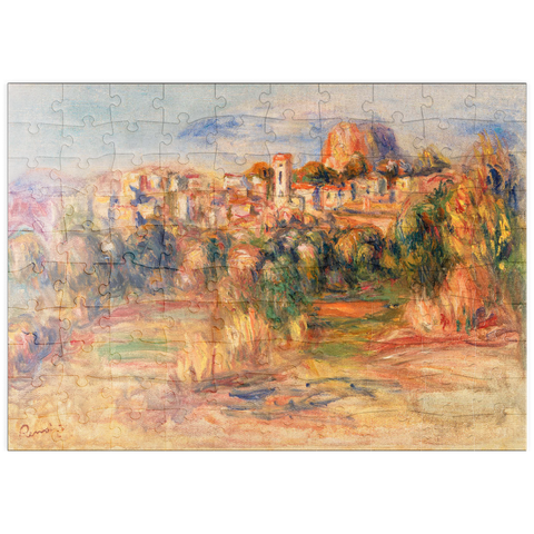 puzzleplate Landscape, La Gaude (Paysage, La Gaude) (1910) by Pierre-Auguste Renoir 100 Puzzle