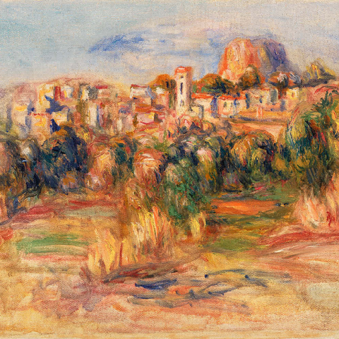 Landscape, La Gaude (Paysage, La Gaude) (1910) by Pierre-Auguste Renoir 100 Puzzle 3D Modell