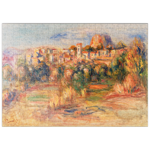 puzzleplate Landscape, La Gaude (Paysage, La Gaude) (1910) by Pierre-Auguste Renoir 500 Puzzle