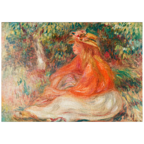 puzzleplate Seated Woman (Femme assise) (1910) by Pierre-Auguste Renoir 1000 Puzzle