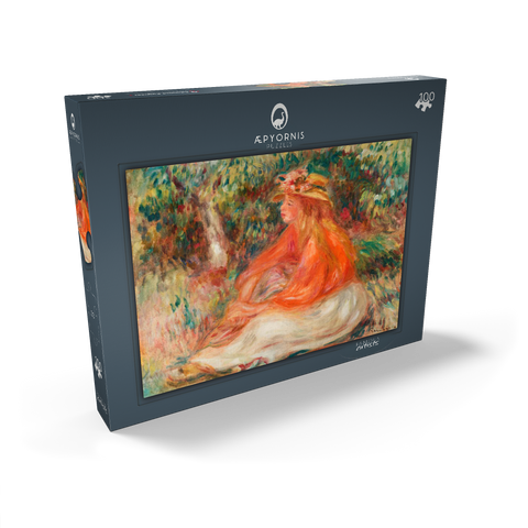 Seated Woman (Femme assise) (1910) by Pierre-Auguste Renoir 100 Puzzle Schachtel Ansicht2