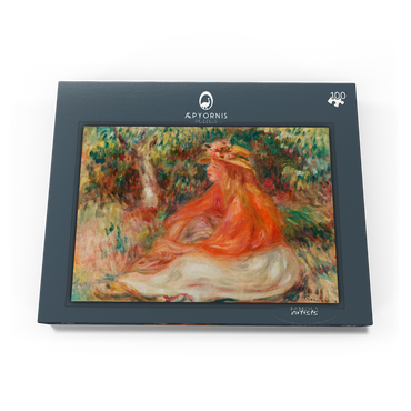 Seated Woman (Femme assise) (1910) by Pierre-Auguste Renoir 100 Puzzle Schachtel Ansicht3