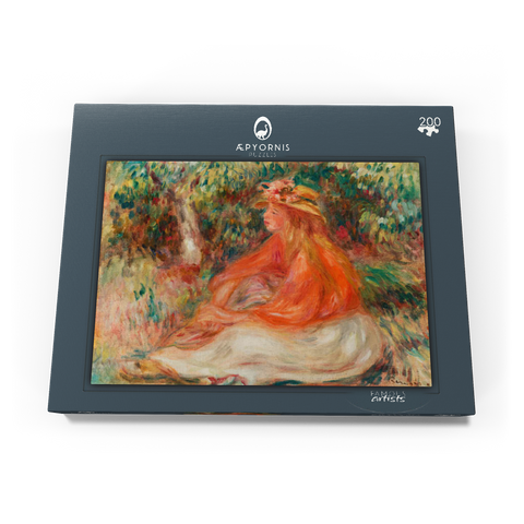 Seated Woman (Femme assise) (1910) by Pierre-Auguste Renoir 200 Puzzle Schachtel Ansicht3