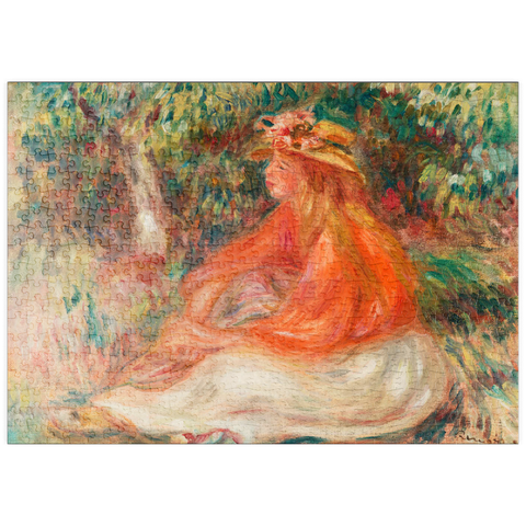 puzzleplate Seated Woman (Femme assise) (1910) by Pierre-Auguste Renoir 500 Puzzle