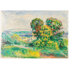 Darstellung des Puzzle-Motivs Landscape (1890) by Pierre-Auguste Renoir – Puzzleteile: 1000