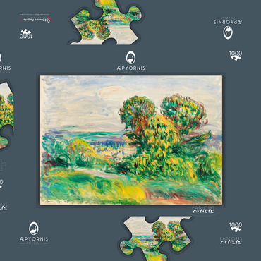 Landscape (1890) by Pierre-Auguste Renoir 1000 Puzzle Schachtel 3D Modell
