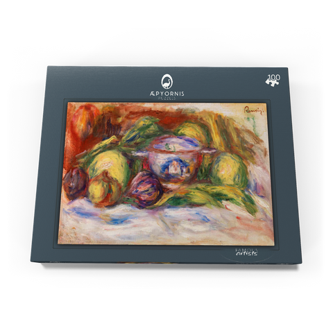 Bowl, Figs, and Apples (Écuelle, figues et pommes) (1916) by Pierre-Auguste Renoir 100 Puzzle Schachtel Ansicht3