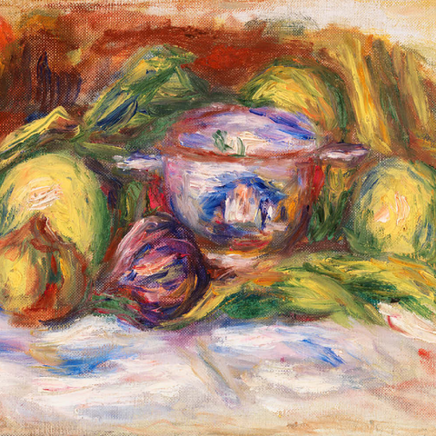 Bowl, Figs, and Apples (Écuelle, figues et pommes) (1916) by Pierre-Auguste Renoir 100 Puzzle 3D Modell