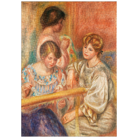 Darstellung des Puzzle-Motivs Embroiderers (Les Brodeuses) (1902) by Pierre-Auguste Renoir – Puzzleteile: 1000