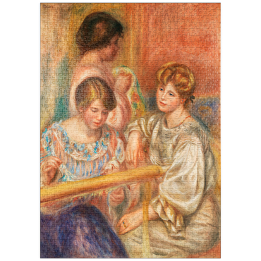 puzzleplate Embroiderers (Les Brodeuses) (1902) by Pierre-Auguste Renoir 1000 Puzzle