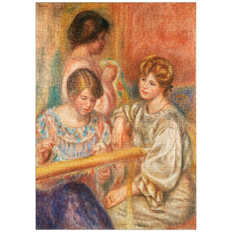 puzzleplate Embroiderers (Les Brodeuses) (1902) by Pierre-Auguste Renoir 1000 Puzzle