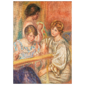 Darstellung des Puzzle Motivs Embroiderers (Les Brodeuses) (1902) by Pierre-Auguste Renoir - Puzzleteile: 500