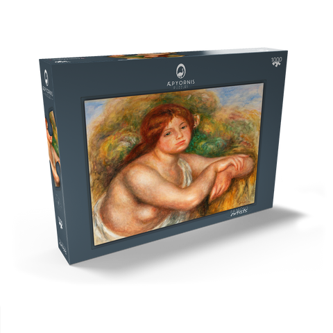 Nude Study, Bust of a Woman (Étude de nu, buste de femme) (1910) by Pierre-Auguste Renoir 1000 Puzzle Schachtel Ansicht2