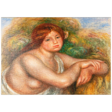 puzzleplate Nude Study, Bust of a Woman (Étude de nu, buste de femme) (1910) by Pierre-Auguste Renoir 1000 Puzzle
