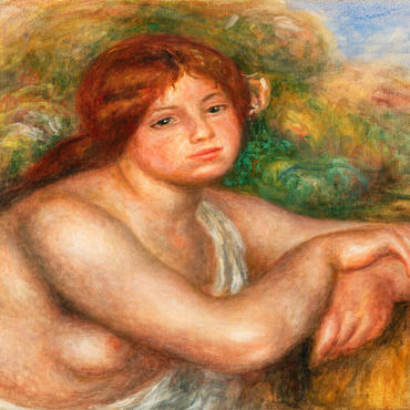 Nude Study, Bust of a Woman (Étude de nu, buste de femme) (1910) by Pierre-Auguste Renoir 1000 Puzzle 3D Modell