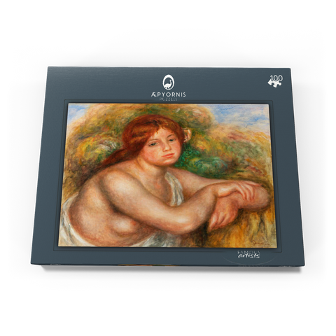 Nude Study, Bust of a Woman (Étude de nu, buste de femme) (1910) by Pierre-Auguste Renoir 100 Puzzle Schachtel Ansicht3