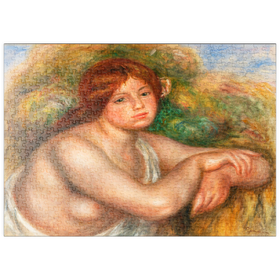 Darstellung des Puzzle Motivs Nude Study, Bust of a Woman (1910) by Pierre-Auguste Renoir - Puzzleteile: 500