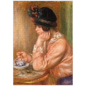 Darstellung des Puzzle Motivs Cup of Chocolate (La Tasse de chocolat) (1914) by Pierre-Auguste Renoir - Puzzleteile: 1000