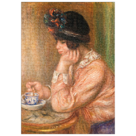 Darstellung des Puzzle-Motivs Cup of Chocolate (La Tasse de chocolat) (1914) by Pierre-Auguste Renoir – Puzzleteile: 500