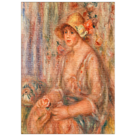 Darstellung des Puzzle-Motivs Woman in Muslin Dress (1917) by Pierre-Auguste Renoir – Puzzleteile: 200