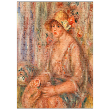 puzzleplate Woman in Muslin Dress (Femme en robe de mousseline) (1917) by Pierre-Auguste Renoir 200 Puzzle