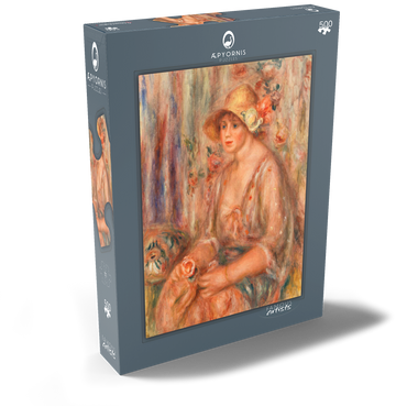 Woman in Muslin Dress (Femme en robe de mousseline) (1917) by Pierre-Auguste Renoir 500 Puzzle Schachtel Ansicht2