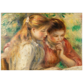 Darstellung des Puzzle-Motivs Reading (La Lecture) (1891) by Pierre-Auguste Renoir – Puzzleteile: 1000