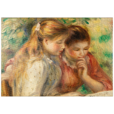 puzzleplate Reading (La Lecture) (1891) by Pierre-Auguste Renoir 1000 Puzzle