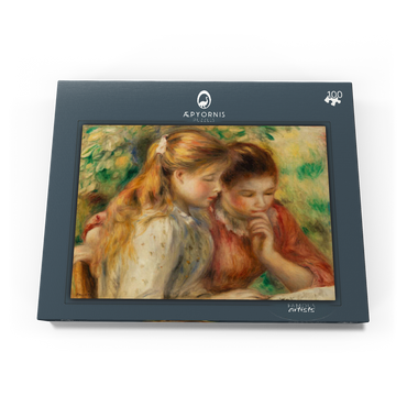 Reading (La Lecture) (1891) by Pierre-Auguste Renoir 100 Puzzle Schachtel Ansicht3