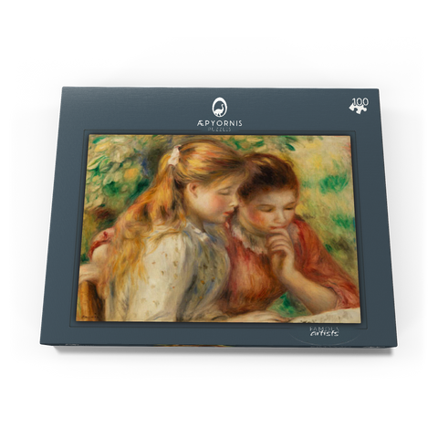 Reading (La Lecture) (1891) by Pierre-Auguste Renoir 100 Puzzle Schachtel Ansicht3