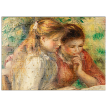 puzzleplate Reading (La Lecture) (1891) by Pierre-Auguste Renoir 100 Puzzle