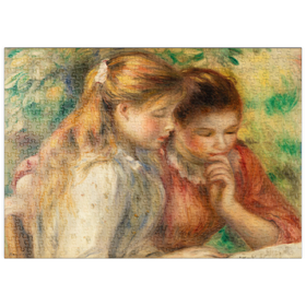 Darstellung des Puzzle Motivs Reading (La Lecture) (1891) by Pierre-Auguste Renoir - Puzzleteile: 500