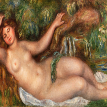 Reclining Nude (Femme nue couchée) (1910) by Pierre-Auguste Renoir 1000 Puzzle 3D Modell