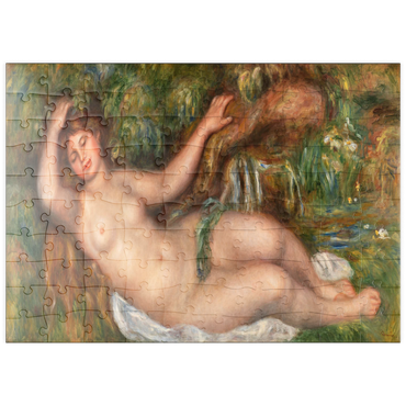 puzzleplate Reclining Nude (Femme nue couchée) (1910) by Pierre-Auguste Renoir 100 Puzzle