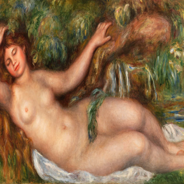 Reclining Nude (Femme nue couchée) (1910) by Pierre-Auguste Renoir 200 Puzzle 3D Modell