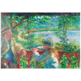 Darstellung des Puzzle-Motivs Near the Lake (1879-1890) by Pierre-Auguste Renoir – Puzzleteile: 1000
