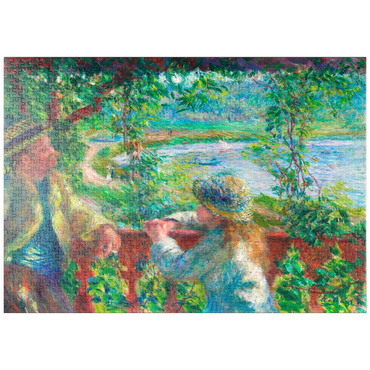 puzzleplate Near the Lake (1879–1890) by Pierre-Auguste Renoir 1000 Puzzle