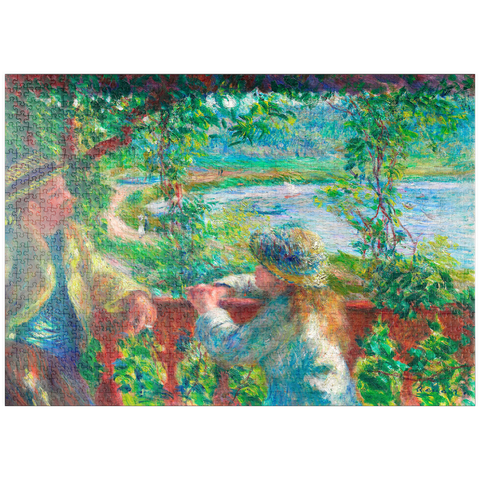 puzzleplate Near the Lake (1879–1890) by Pierre-Auguste Renoir 1000 Puzzle