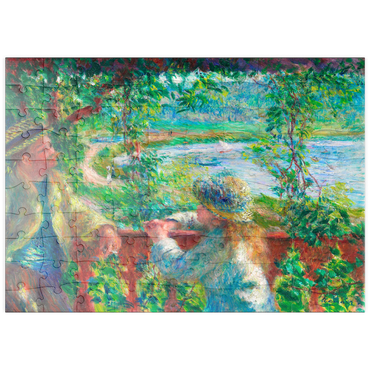 puzzleplate Near the Lake (1879–1890) by Pierre-Auguste Renoir 100 Puzzle