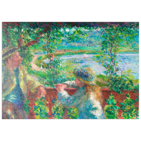 puzzleplate Near the Lake (1879–1890) by Pierre-Auguste Renoir 500 Puzzle