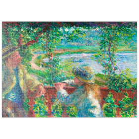 Darstellung des Puzzle Motivs Near the Lake (1879-1890) by Pierre-Auguste Renoir - Puzzleteile: 500