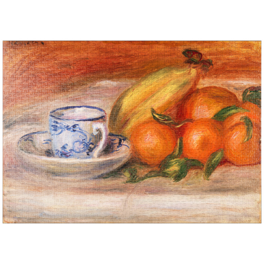 puzzleplate Oranges, Bananas, and Teacup (Oranges, bananes et tasse de thé) (1908) by Pierre-Auguste Renoir 1000 Puzzle
