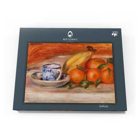Oranges, Bananas, and Teacup (Oranges, bananes et tasse de thé) (1908) by Pierre-Auguste Renoir 100 Puzzle Schachtel Ansicht3
