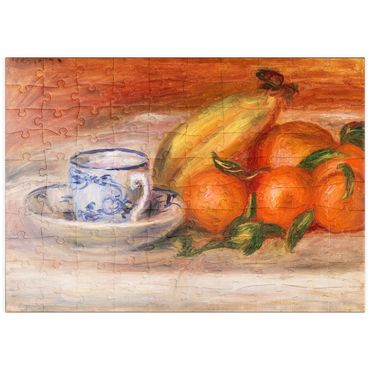 puzzleplate Oranges, Bananas, and Teacup (Oranges, bananes et tasse de thé) (1908) by Pierre-Auguste Renoir 100 Puzzle