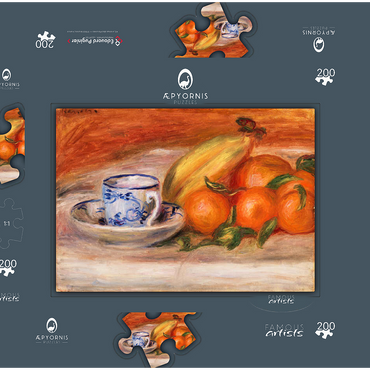 Oranges, Bananas, and Teacup (Oranges, bananes et tasse de thé) (1908) by Pierre-Auguste Renoir 200 Puzzle Schachtel 3D Modell
