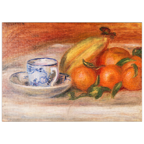 puzzleplate Oranges, Bananas, and Teacup (Oranges, bananes et tasse de thé) (1908) by Pierre-Auguste Renoir 500 Puzzle